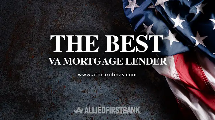 The Best VA Mortgage Lender us flag background best mortgage lender
