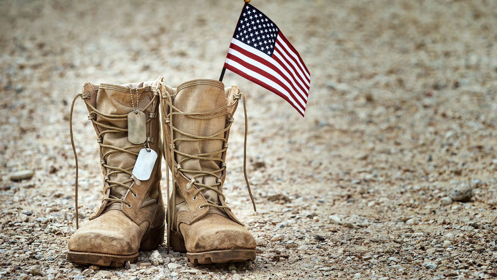 Eligibility for a VA Streamline Loan us army boots dog tags us flag