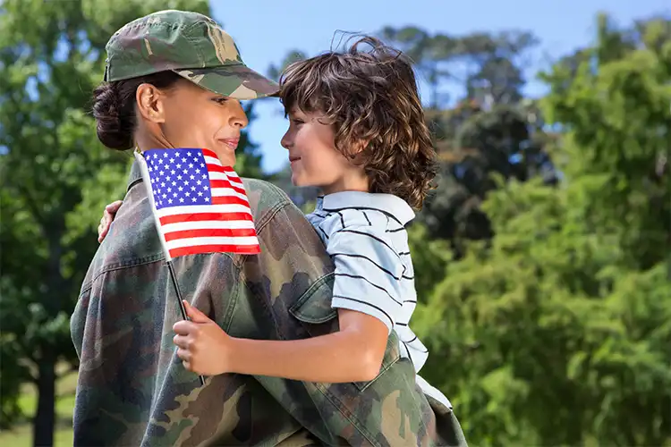 VA Home Loan Agency Near Me military veteran family mom son